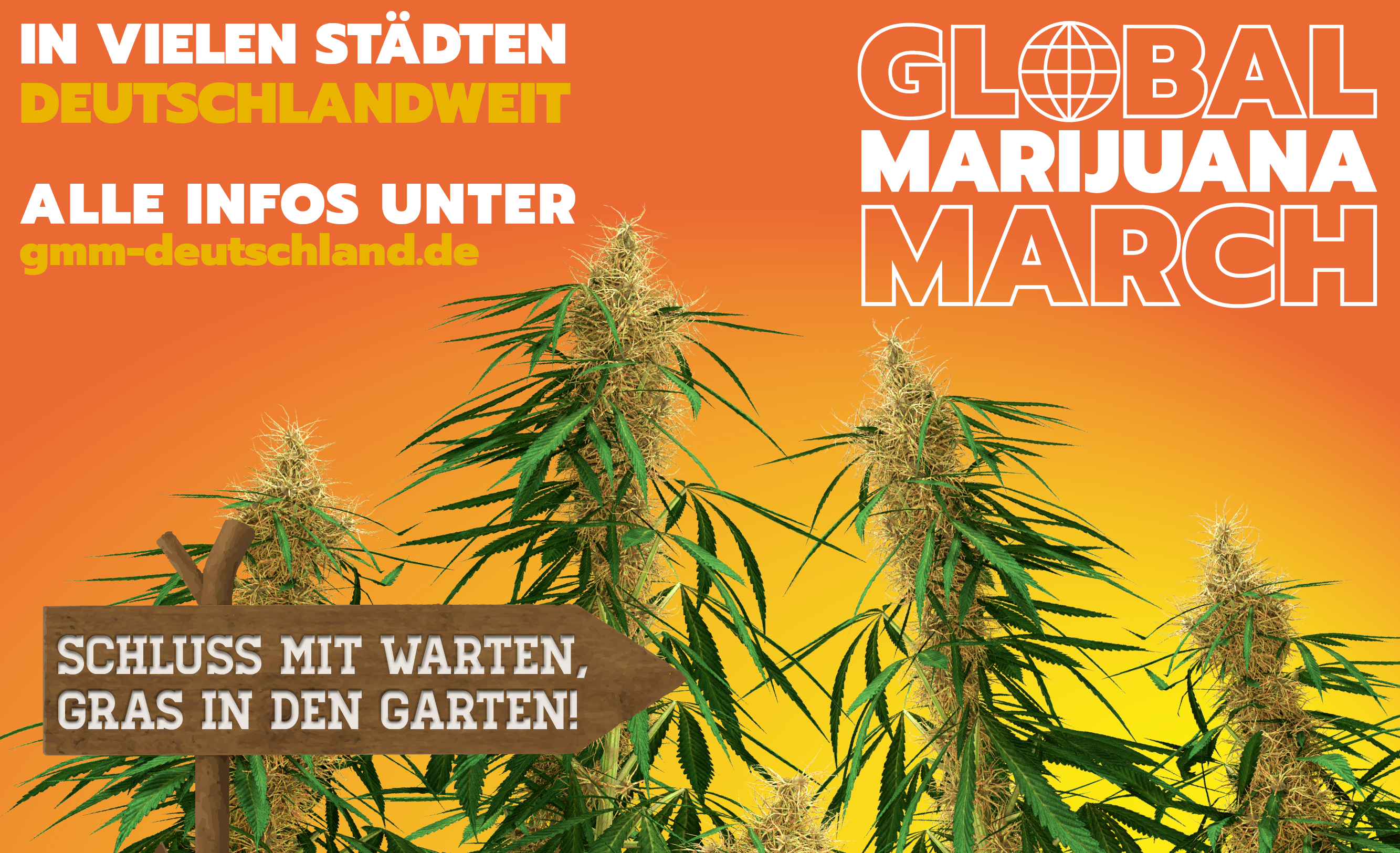 Global Marijuana March 2022 – Demonstrationen für Cannabislegalisierung in 20 deutschen Städten